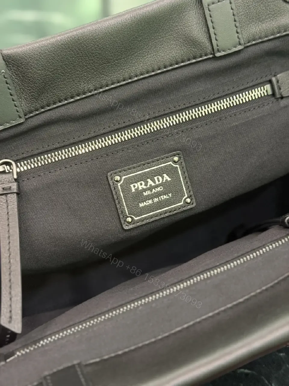 View 8 of Chic Black Leather Carryall: Structured Luxury Tote