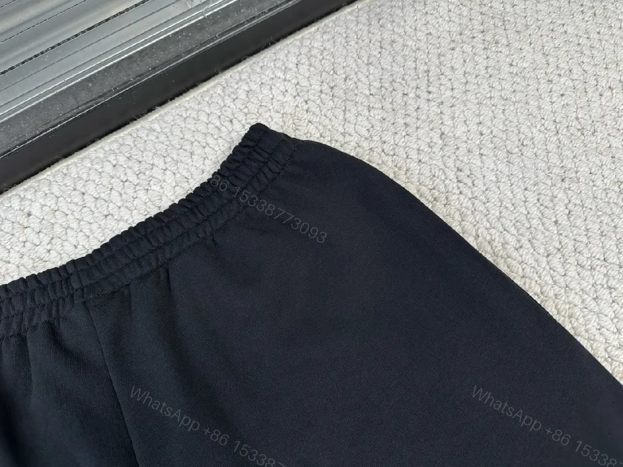 View 6 of Black Nylon / Balenciaga Logo / Sporty / Elastic Waistband / Shorts