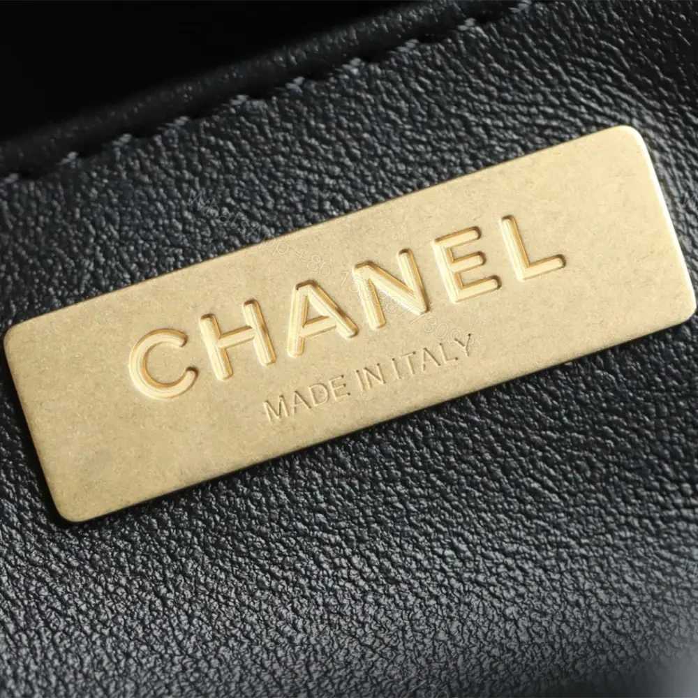View 9 of 高仿Chanel*25A系列AS5578保齡球手提包黑色小號免檢版