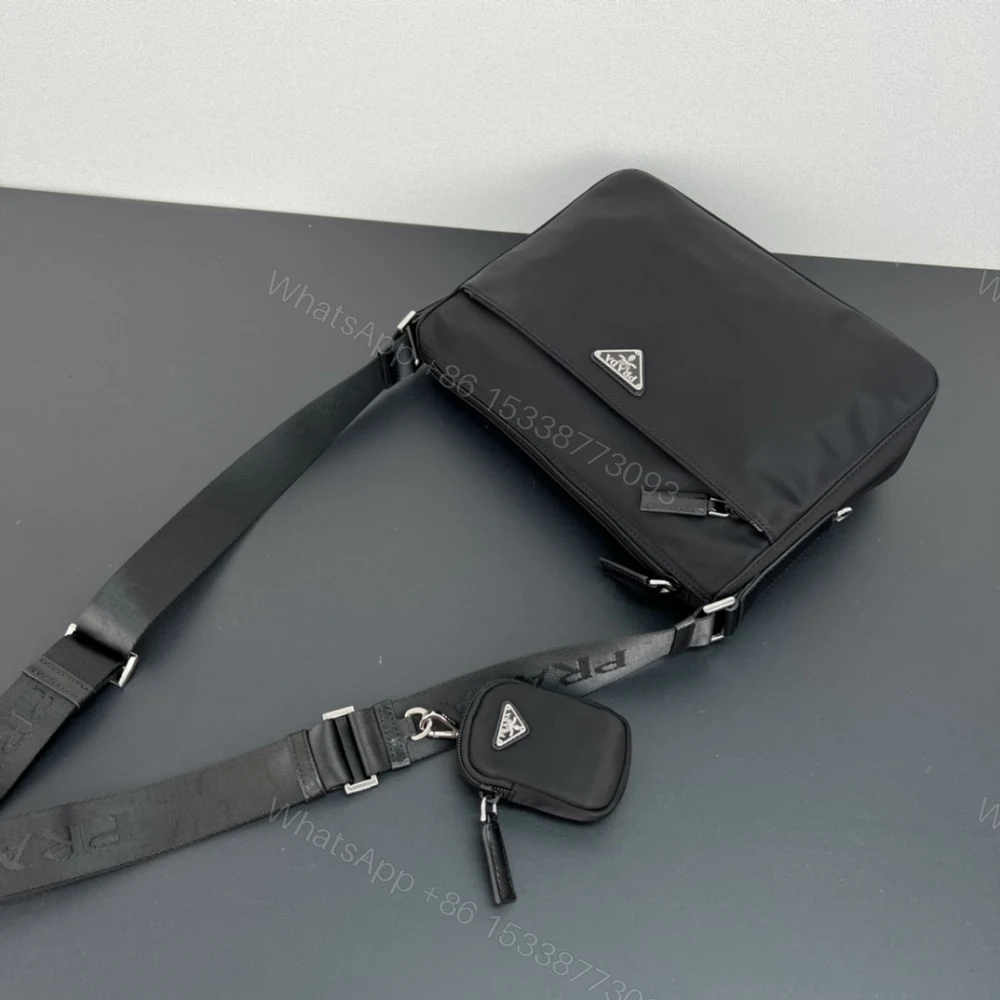 View 4 of PRADA RE NYLON BAG BLACK 30CM 1BC421 RV44 F0002 V D1M