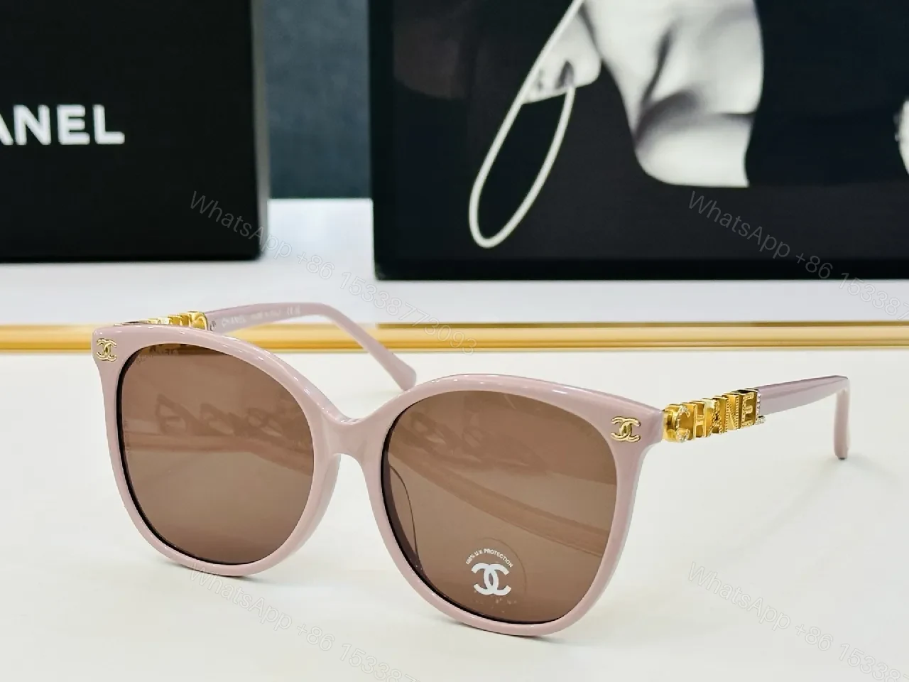 View 2 of Charcoal Sunglasses: Luxe-Style, UV-Guard, Oversized Frame