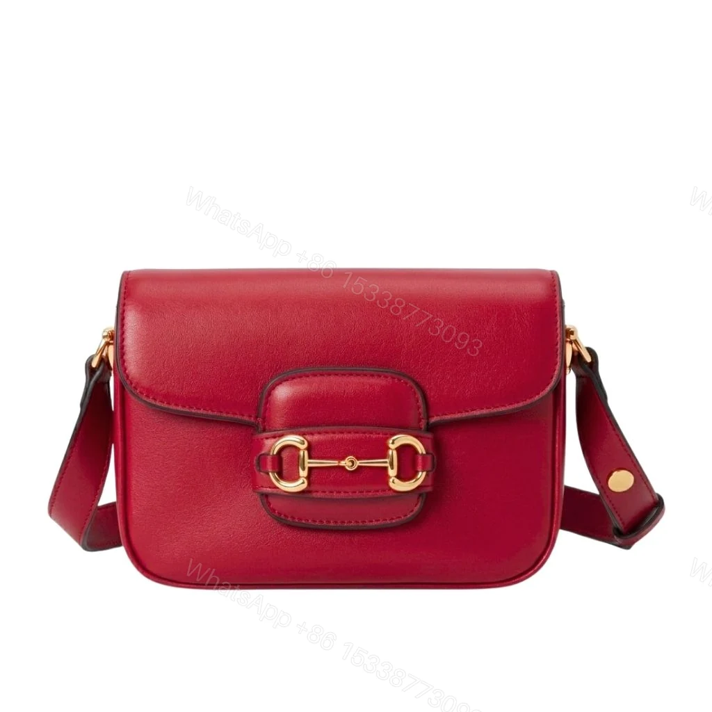 Gucci Horsebit 1955 Aura Mini Shoulder Bag Red 19Cm — view 1
