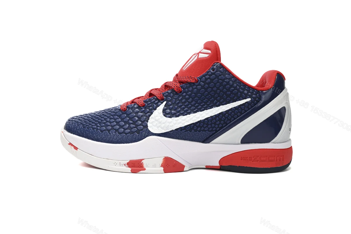 View 13 of Nike Kobe 6 Protro White Blue Red 436311-003