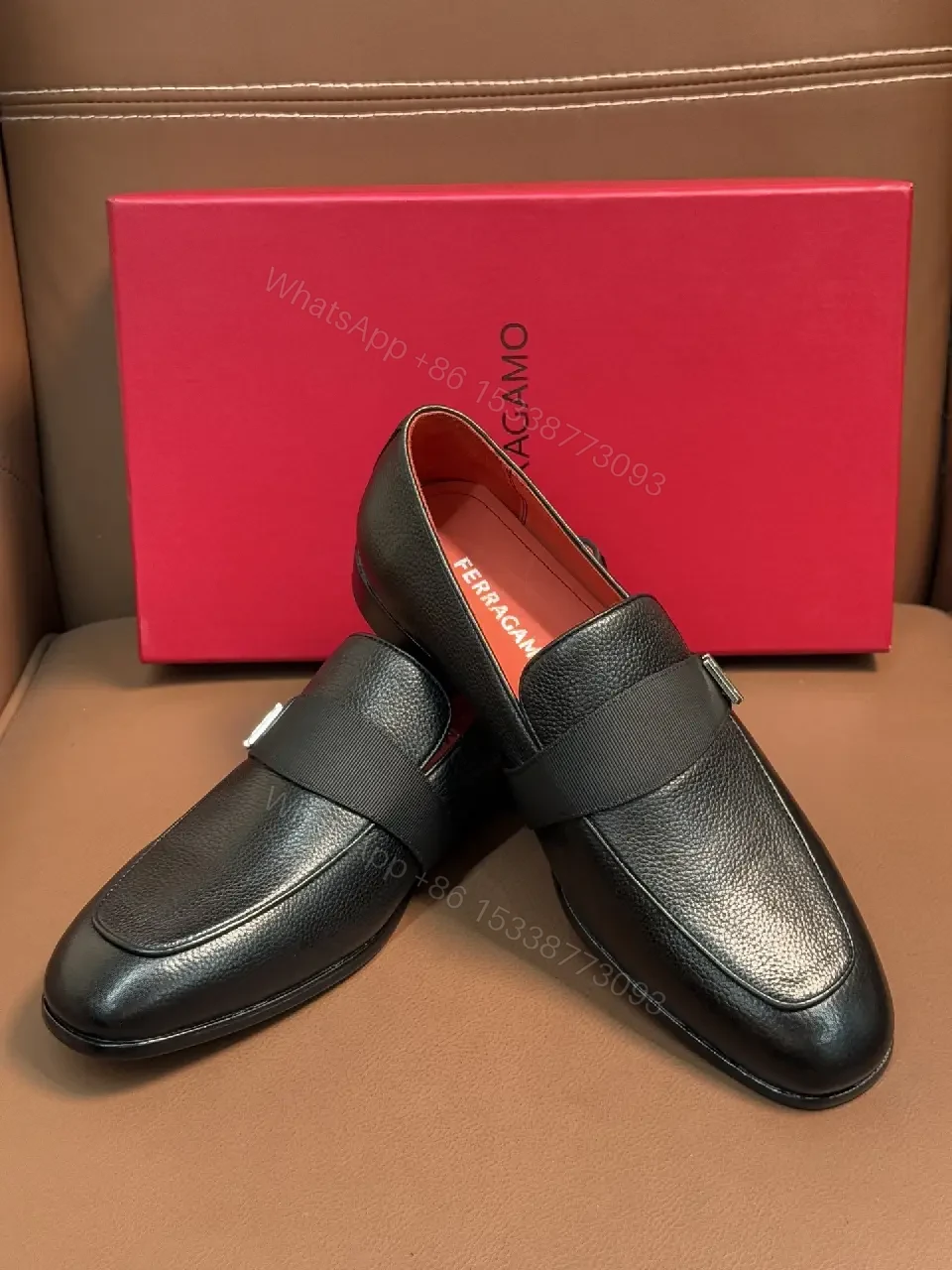 View 10 of Refined Leather Driving Loafers with Signature Hardware