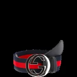 View 5 of GUCCI’S WEB BELT WITH G BUCKLE NAVY 4CM 411924 H917N 8497