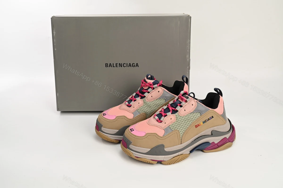 Balenciaga Triple S Grey Pink 490672 W09O5 1036 — view 2