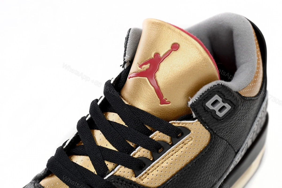 View 9 of Air Jordan 3 WMNS “Black Gold” CK9246-067