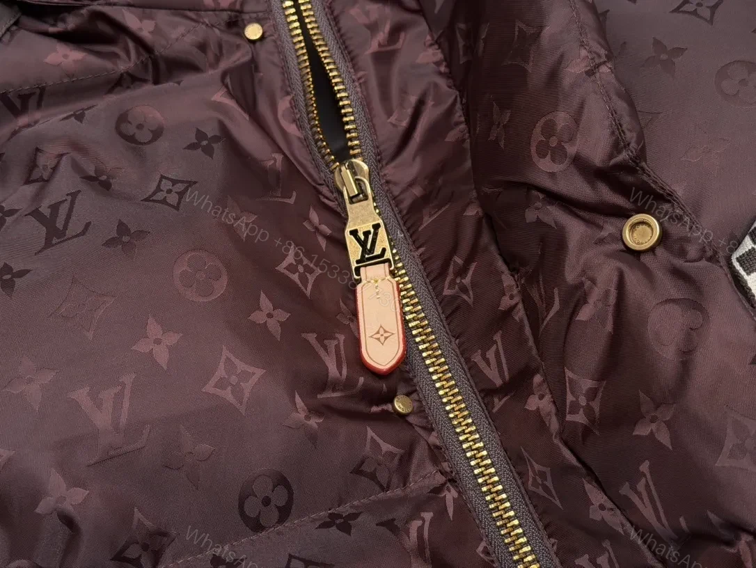 View 8 of Maroon Monogram Puffer: Distinctive Pattern, Practical Luxury