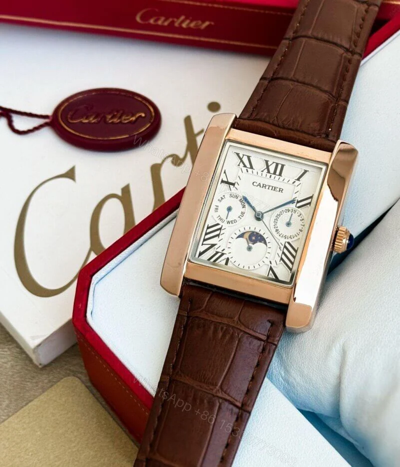 View 2 of Cartier Chronograph White Dial 42mm Quartz