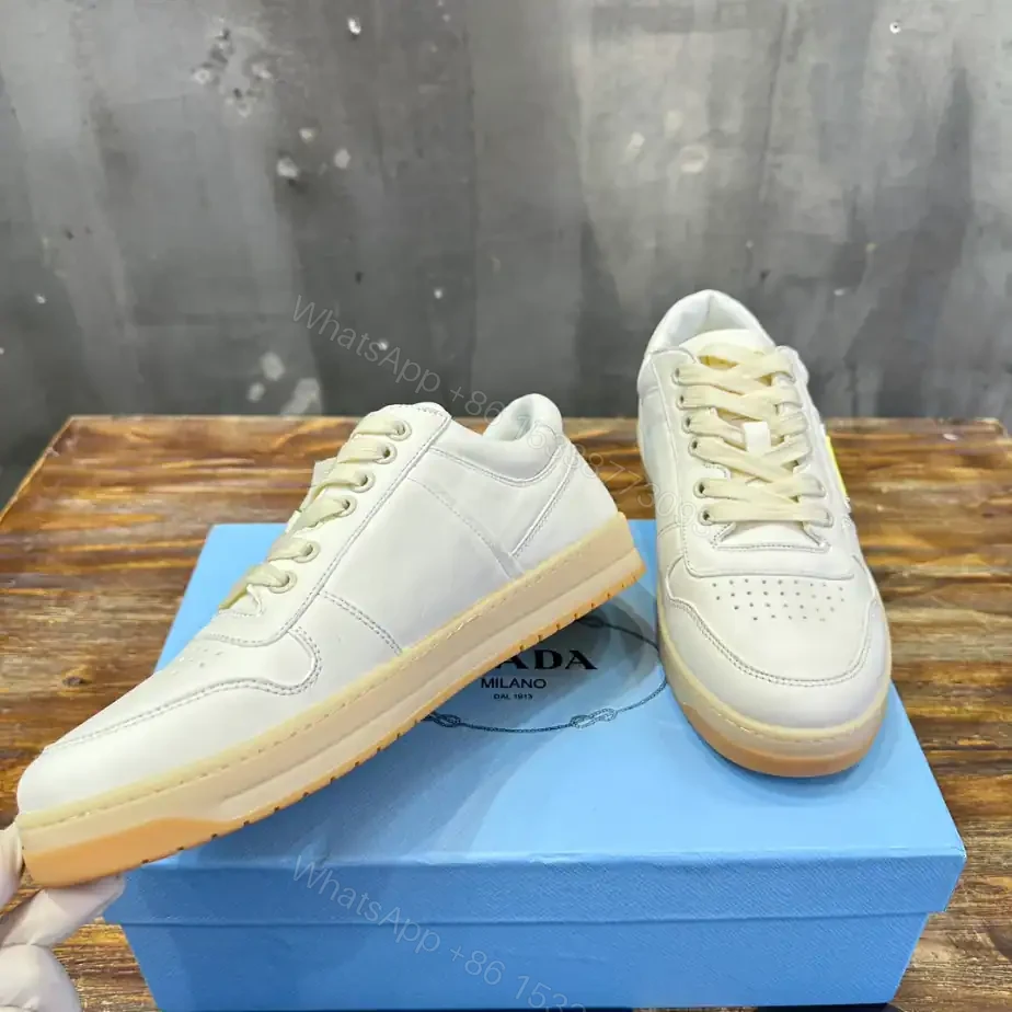 View 5 of PRADA DOWNTOWN NAPPA LEATHER SNEAKERS – PRD030