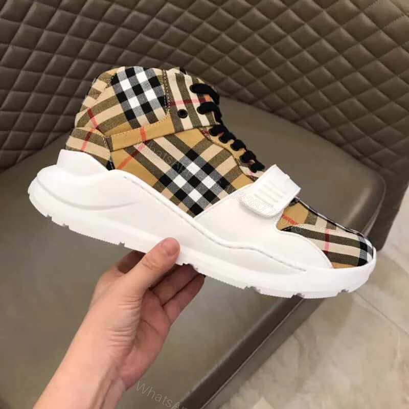 View 2 of BURBERRY VINTAGE CHECK HIGH-TOP SNEAKERS – BBR2