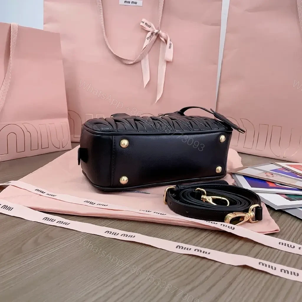 View 6 of Quilted Mini Bag with Gold Hardware: Modern Luxe Everyday