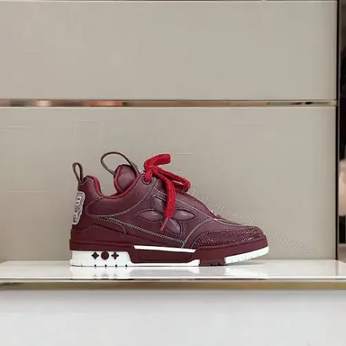 View 8 of LOUIS VUITTON SKATE SNEAKERS IN BORDEAUX RED – LSVT326