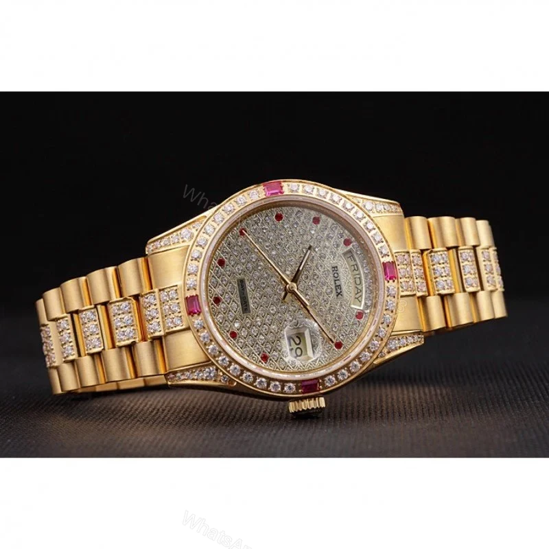 View 4 of Superclone Rolex Day-Date Diamond Dial 621614 37 mm
