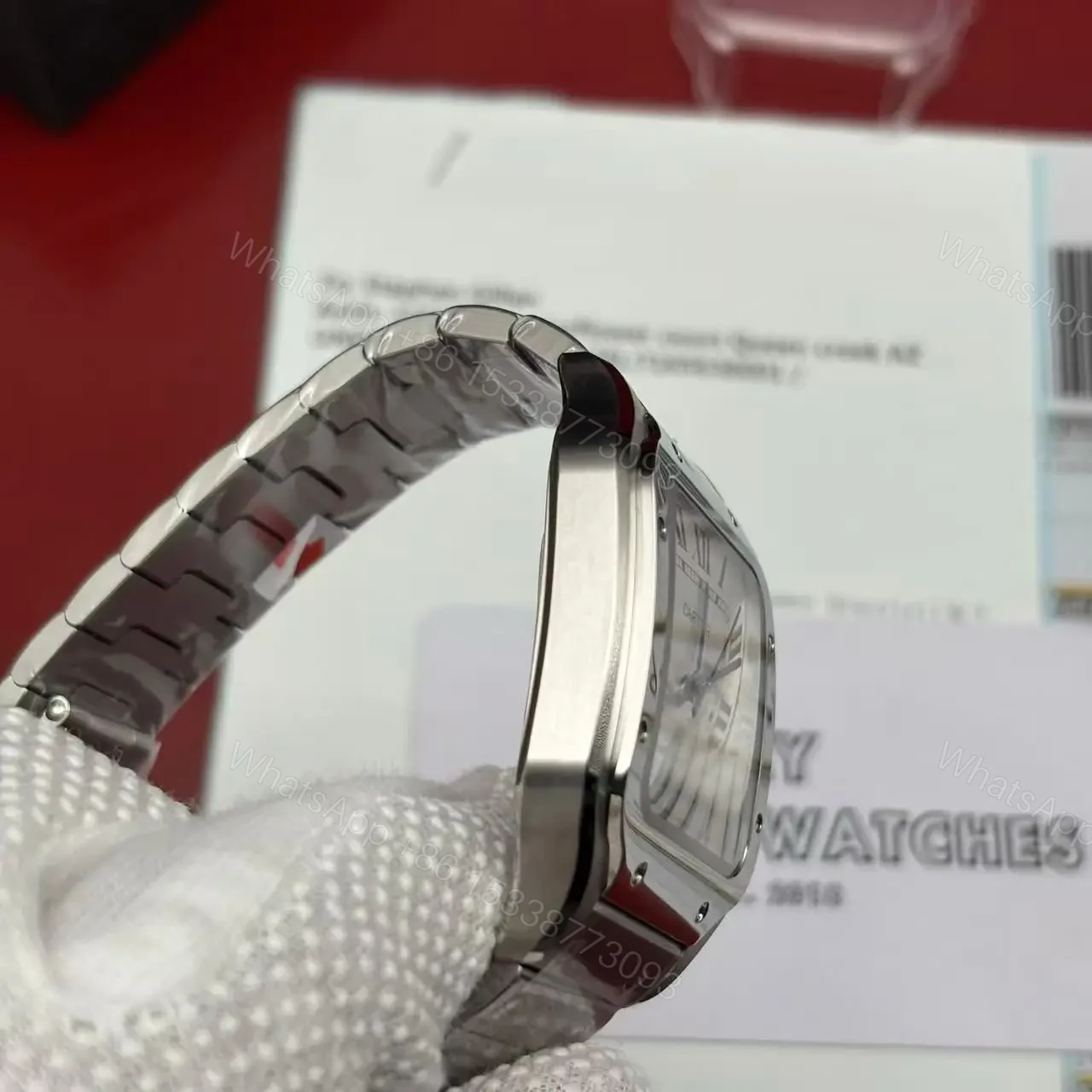 View 4 of Cartier Santos Date Swiss Made Replica W20060D6