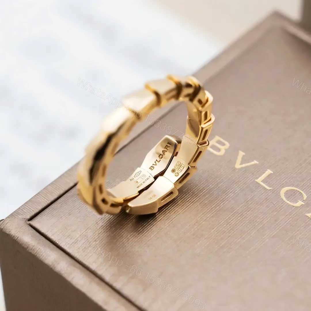 View 4 of 18ct Yellow Gold Bulgari Serpenti Viper Diamond Ring