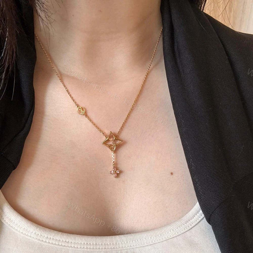 View 7 of LV Flowergram Strass Necklace