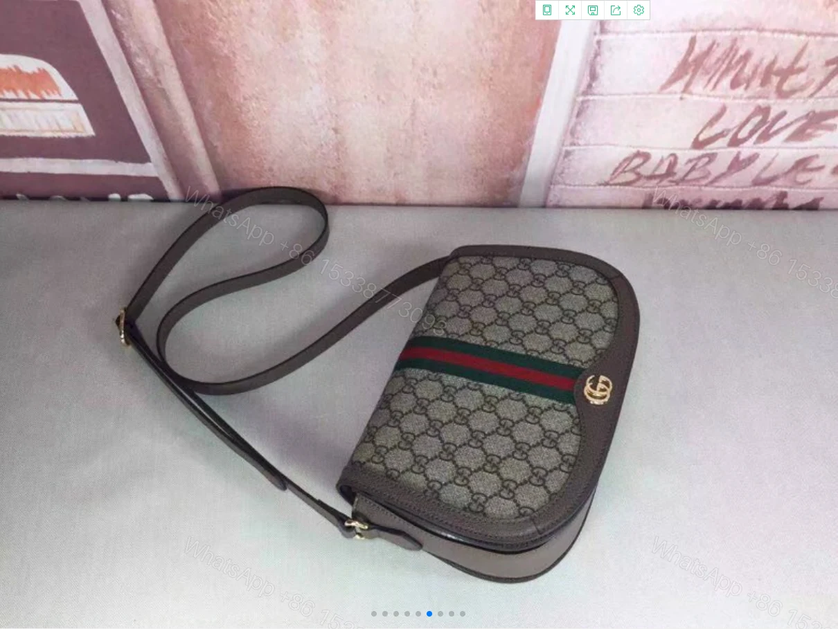 View 4 of Gucci Ophidia GG Small Shoulder Beige