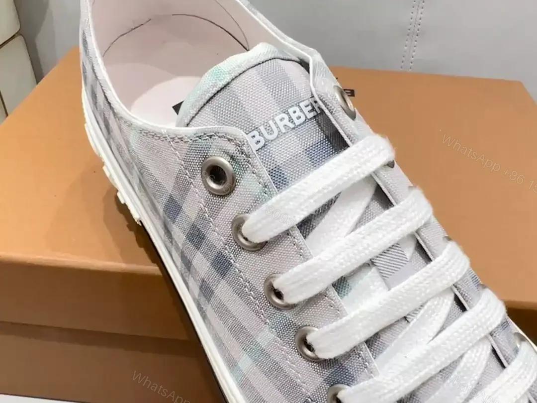 View 9 of BURBERRY CHECK COTTON SNEAKERS – BBR127