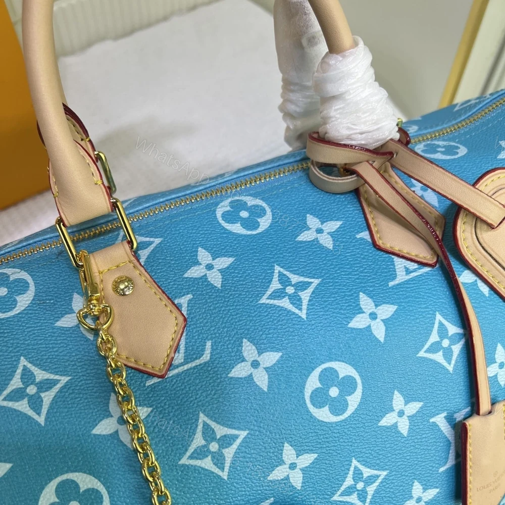 View 5 of Louis Vuitton Speedy P9 Bandoulière 25 Blue 40Cm M24424
