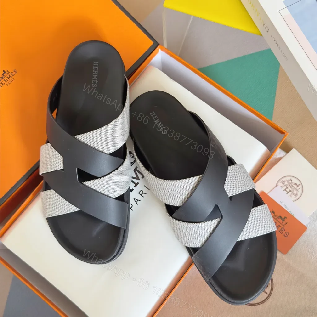 Textured Straps Sandals: Sleek Comfort Luxury Sandals — view 1