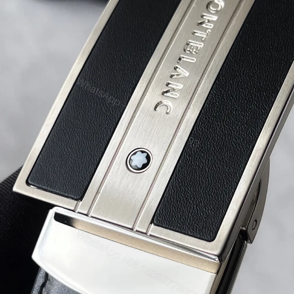 View 6 of Refined Leather Belt with Signature Buckle — Everyday Luxury