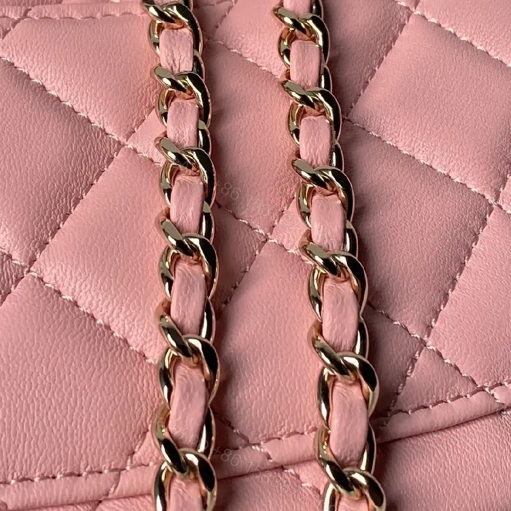 View 10 of Pink Quilted Chain Flap Bag - Luxe Everyday Crossbody Bag
