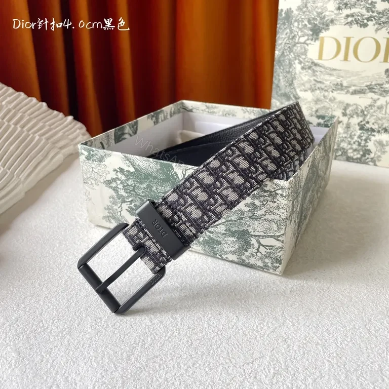 View 6 of Monochrome Jacquard Belt with Luxe Hardware