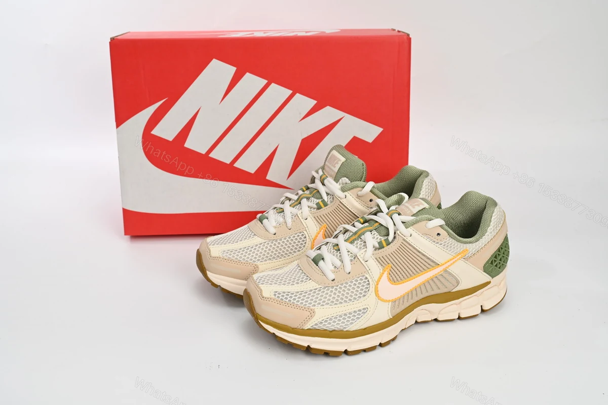 View 2 of Nike Air Zoom Vomero 5 Beige Green FQ6868-181