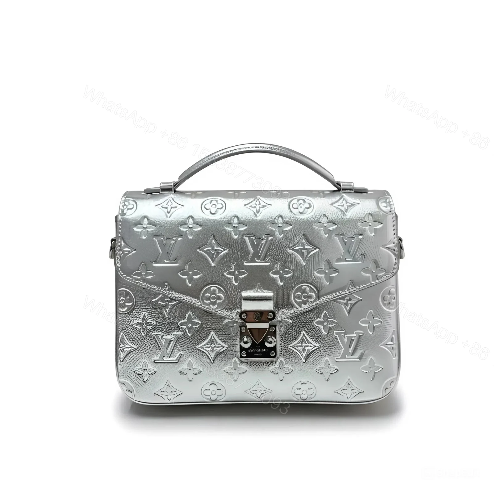 Louis Vuitton Pochette Métis Silver 25Cm — view 1