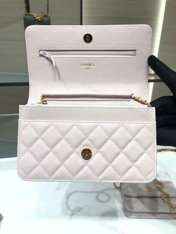 View 4 of Chanel-Inspired Quilted Flap Bag: Gold Chain Luxe
