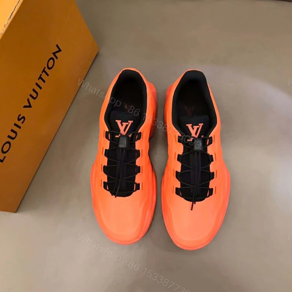 View 5 of Louis Vuitton Millenium Sneakers In Orange – LV272
