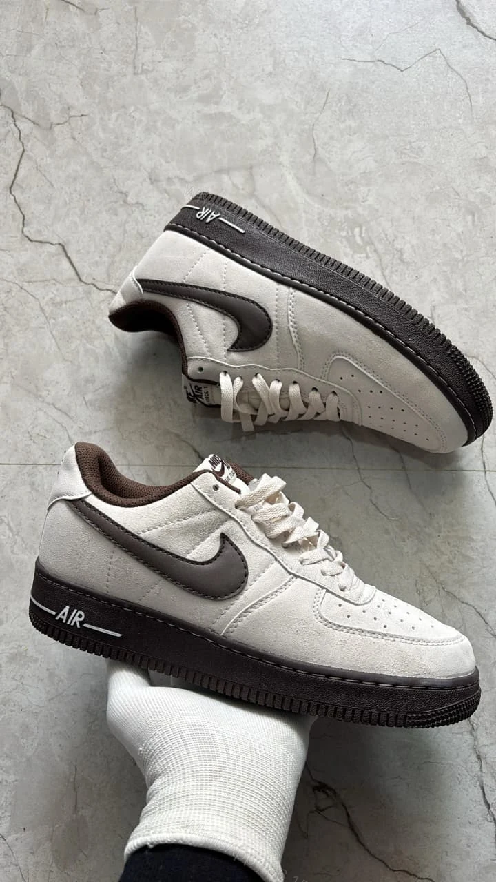 View 2 of Nike airforce originals grey brown tick shoes for men