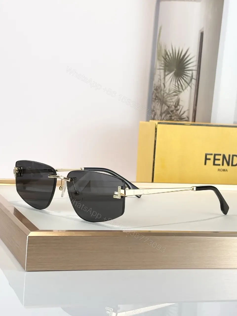 View 7 of Bold Minimalist Square Sunglasses, Polarized UV400, Metal Frame