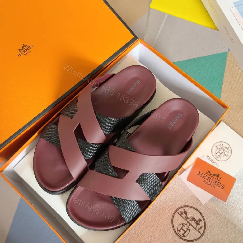View 2 of Bold Burgundy Vegan Leather Sandals – Architectural Straps, All-Day Comfort
