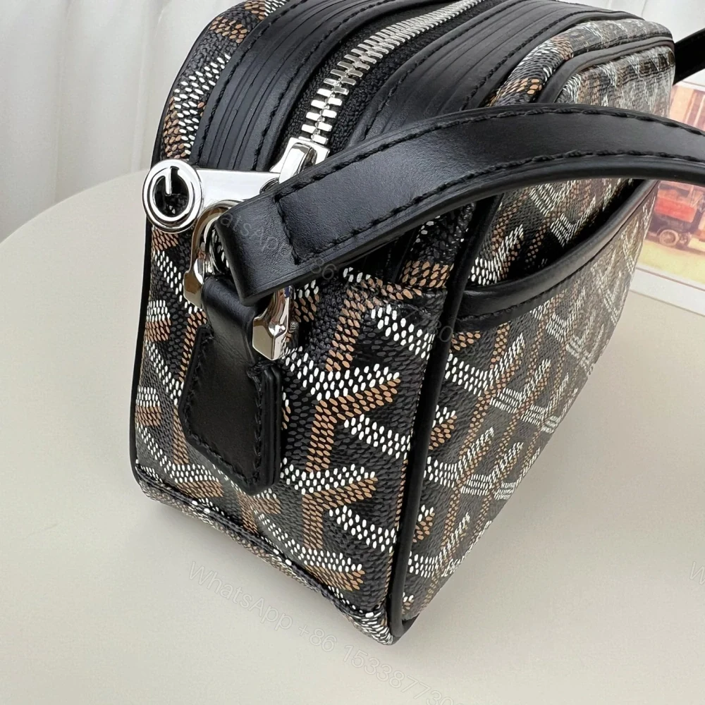 View 6 of 高仿Goyard*CAPVEP5相機郵差包黑色小號免檢版