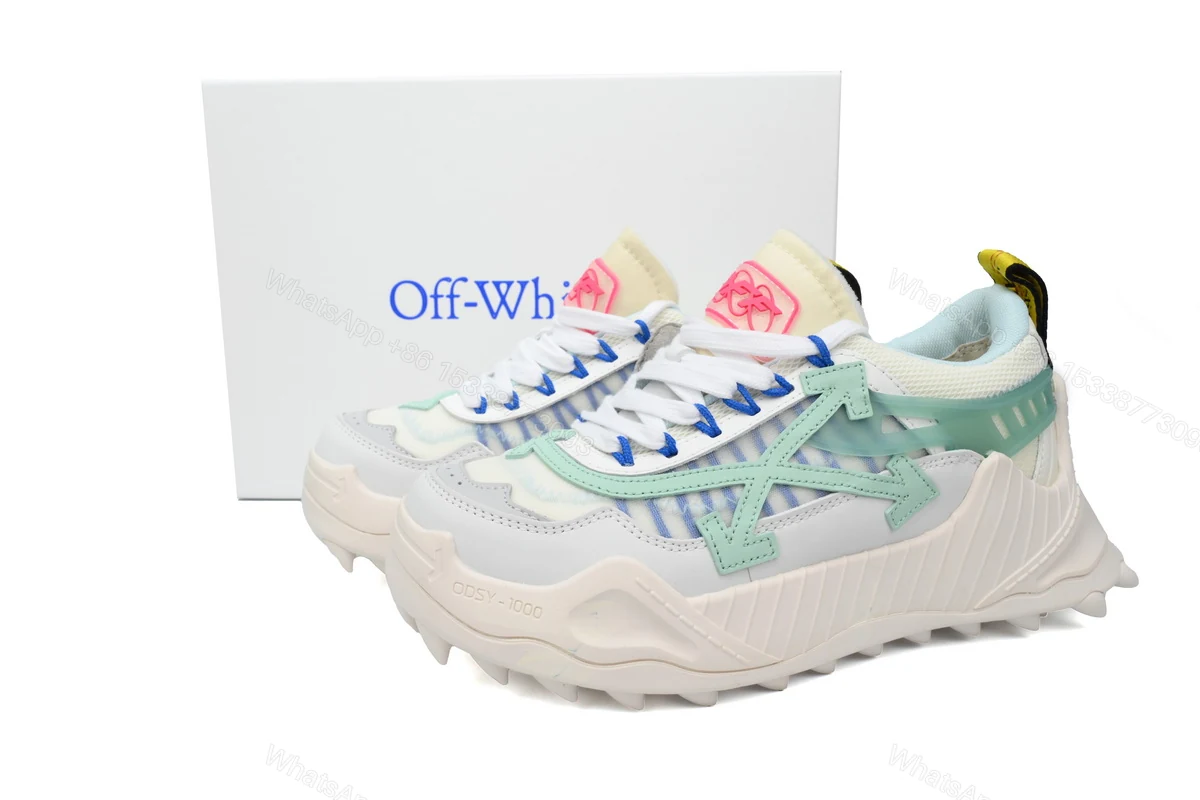 OFF-WHITE Out Of Light Green And White OMIA139S 2080004 530133 — view 2