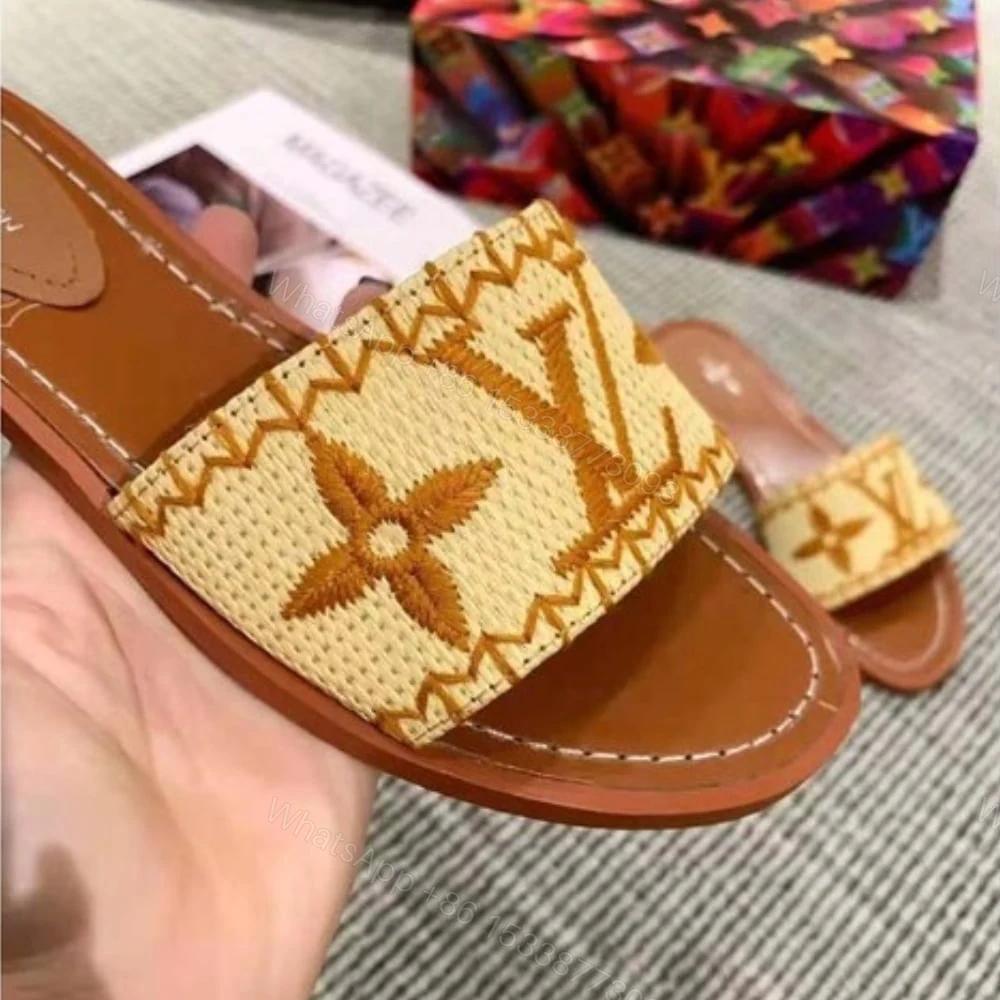 View 6 of Louis Vuitton Lock It Flat Mule Cognac Brown