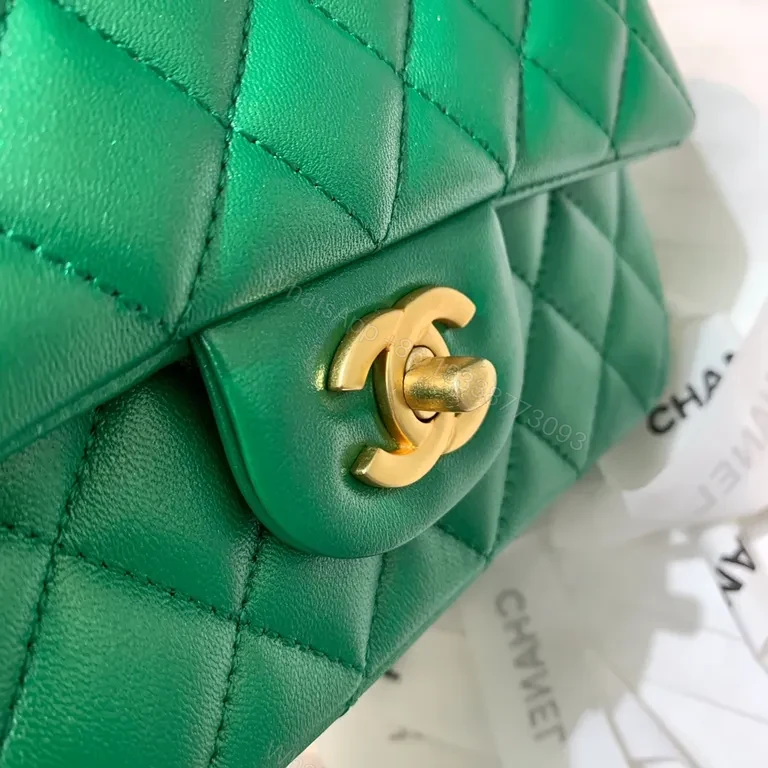 View 2 of Emerald Quilted Crossbody â€“ Gold Hardware, Everyday Luxe