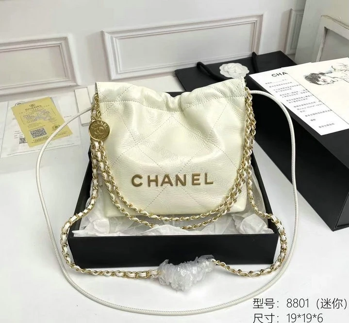 View 10 of Chanel 22 Mini Handbag QS7719 – White Calfskin