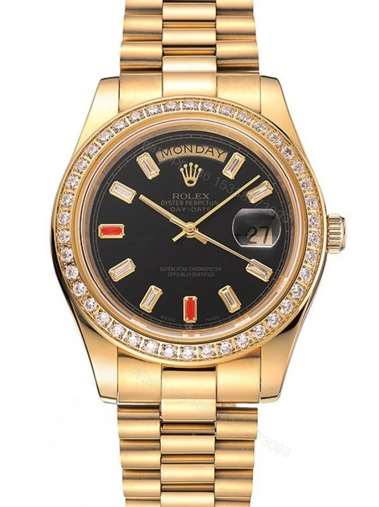 Superclone Rolex Day-Date Black Dial 1454101 36 mm — view 1