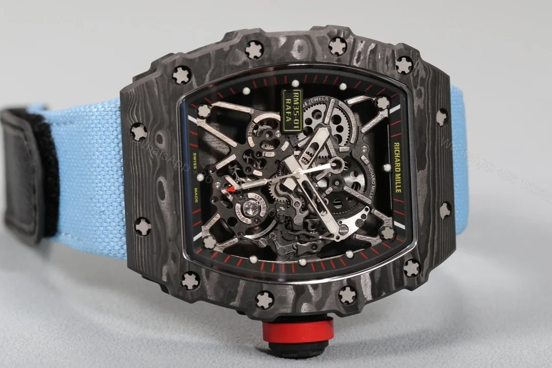 View 4 of Richard Mille RM35-01 NTPT Carbon Fiber RMUL3 Integrated Balance Wheel Watch RM35-01-CF-RMUL3-WH