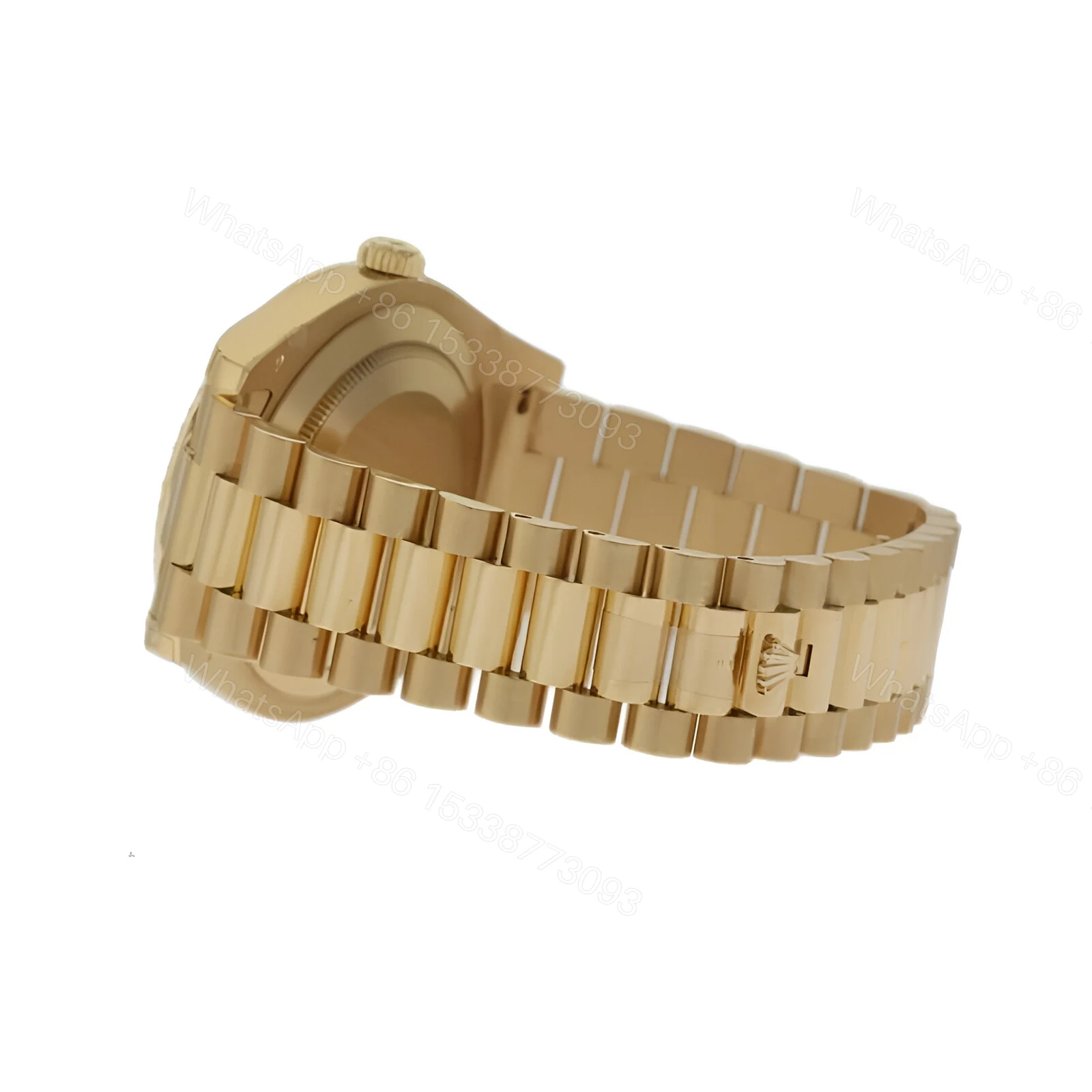 View 5 of Rolex Day-Date II Collection Gold Silver White Dial 218238 Replica