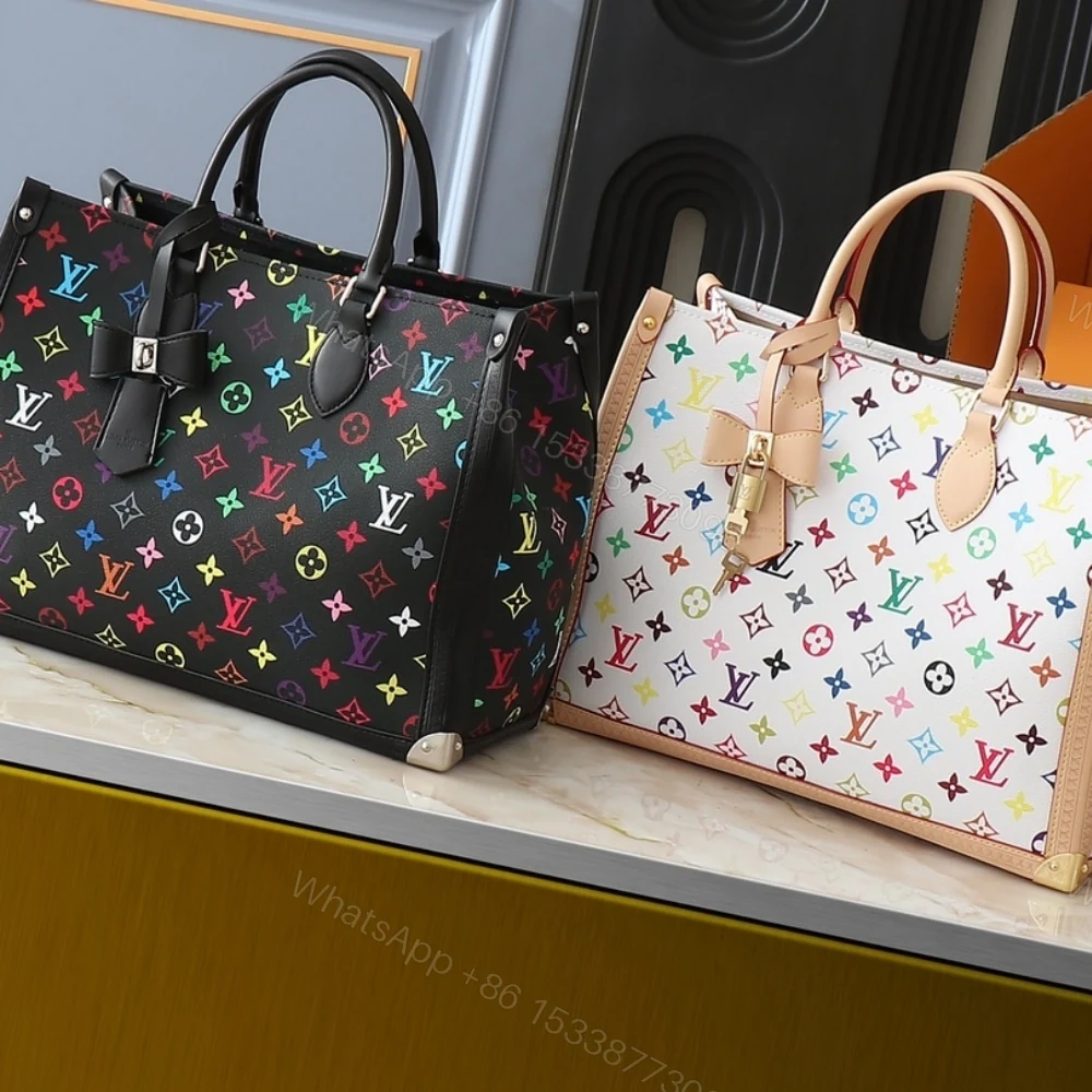 View 6 of Louis Vuitton X Murakami Onthego MM Monogram White 35Cm M13079