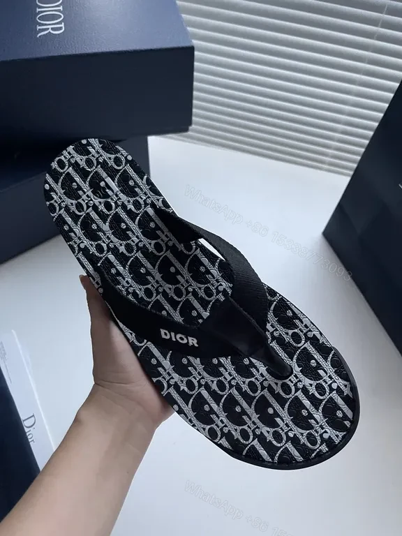 View 3 of Patterned Monogram Flip-Flops: Luxe Comfort Sandals