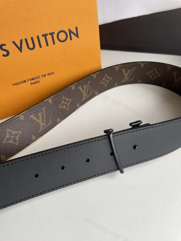 View 5 of Monogram Belt in Black Buckle - Luxury Canvas Strap Belt
