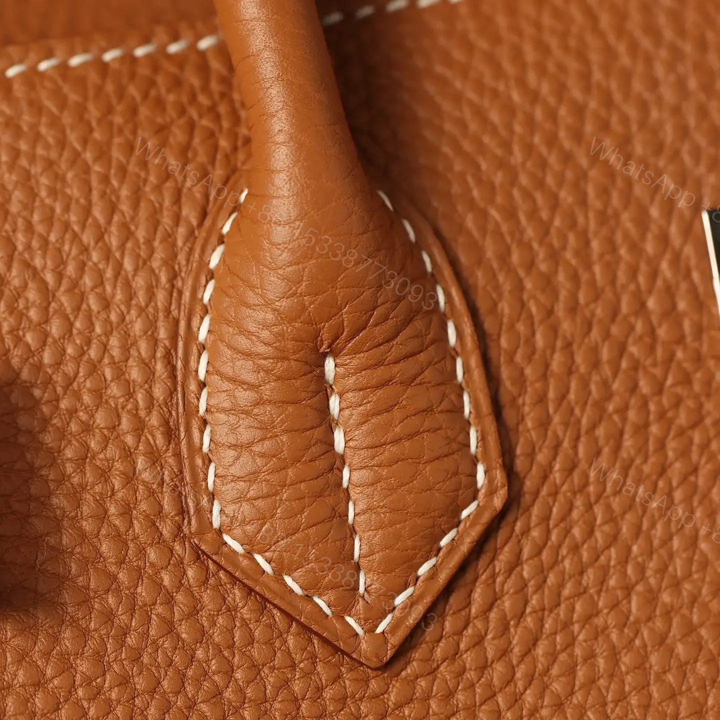 View 13 of 高仿Hermes*Birkin30金棕色銀扣免檢版