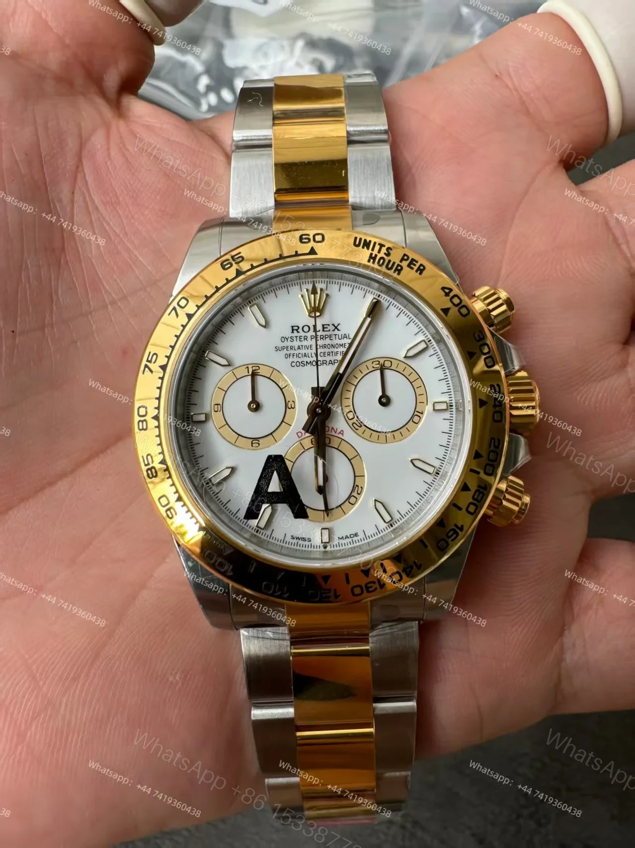 View 5 of Rolex Super Clone Daytona M126503-0001 White Dial Two-Tone 4131 Movement