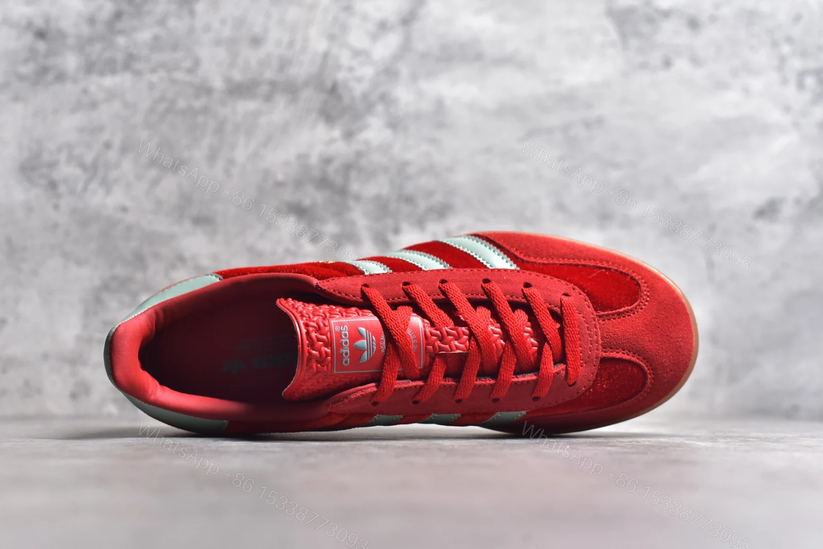 View 7 of Adidas Originals GAZELLE Indoor Trainers In Red