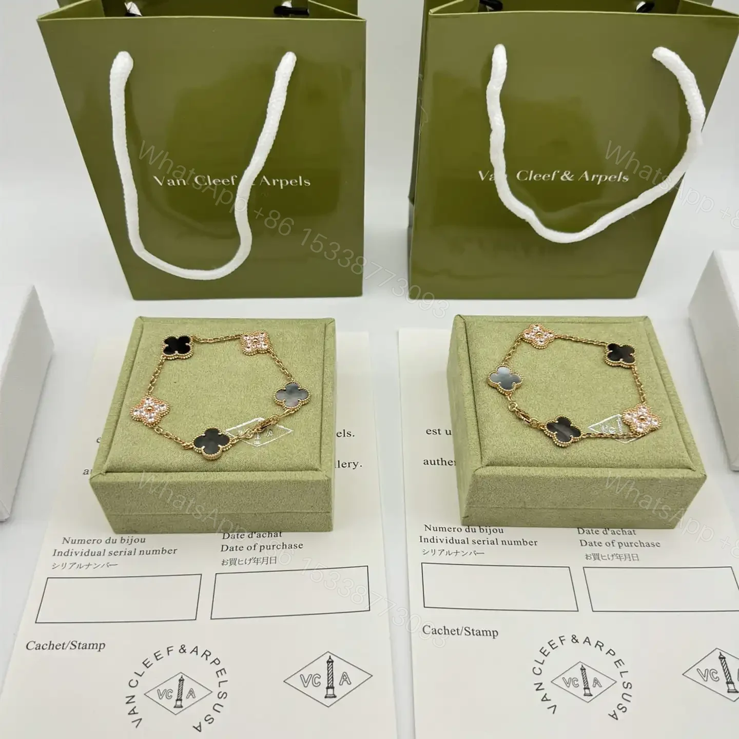 View 11 of 高仿首飾VanCleef&Arpels*RP2R100珍珠貝母玫瑰金手鏈
